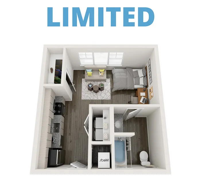 S1 | 1 bed 1 bath | from 434 square feet