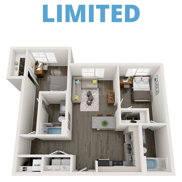 B6 | 2 bed 2 bath | from 897 square feet