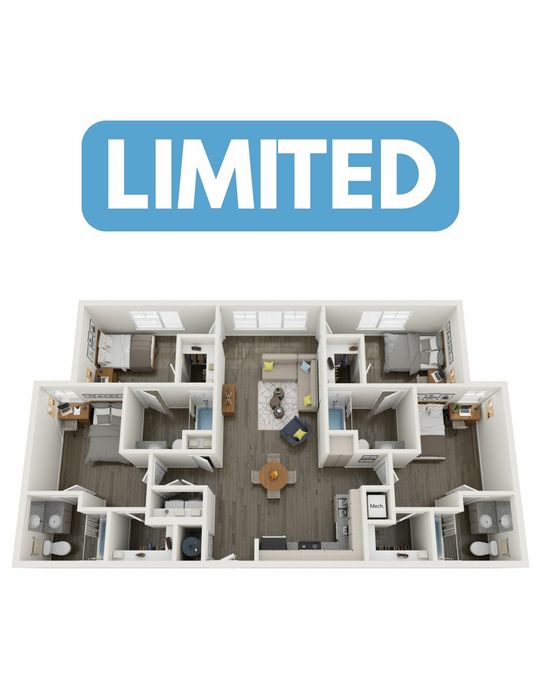 D2 | 4 bed 4 bath | from 1449 square feet