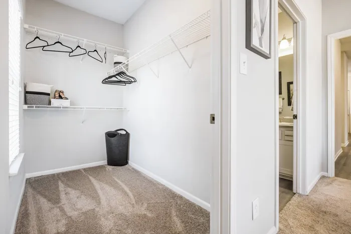 spacious closet