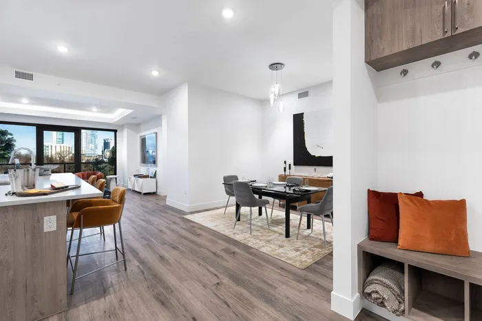 Living Dining Area | Kitchen opens on Open Floorplan | 1155 Barton Springs