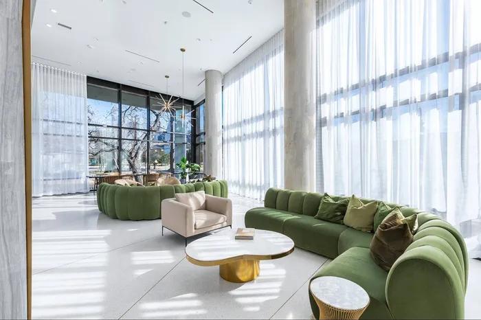 Lounge | Tables with Seating | 1155 Barton Springs
