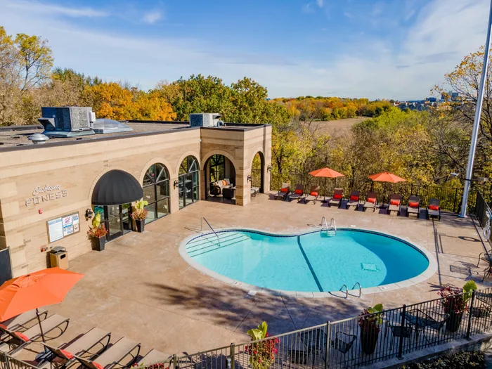 Pool outside of Fitness area