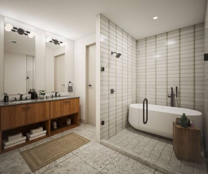 Penthouse Bath with Wet Room