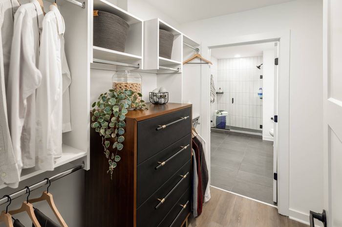 Walk-in Closets with Custom Modular Shelving