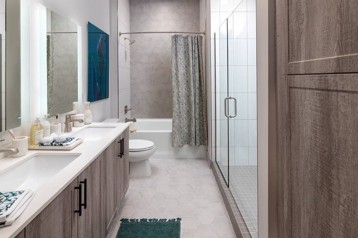 Spa-Inspired Bathrooms with Semi-Frameless Showers