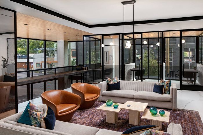 Co-Working Lounge with Meeting Rooms
