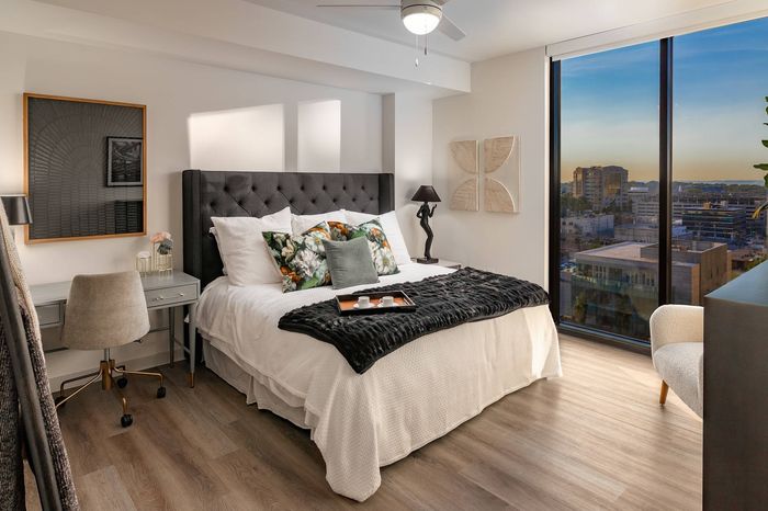 Bedroom with Floor-to-Ceiling Windows