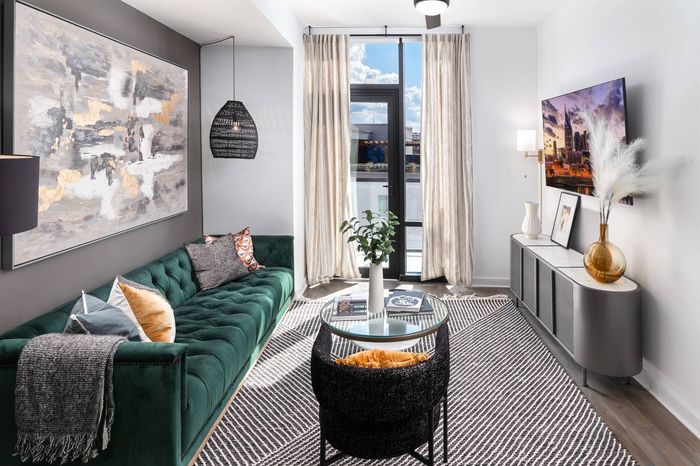 Spacious Living Room with Balcony