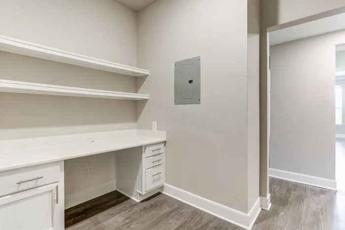 Built-in Desk and Cabinets