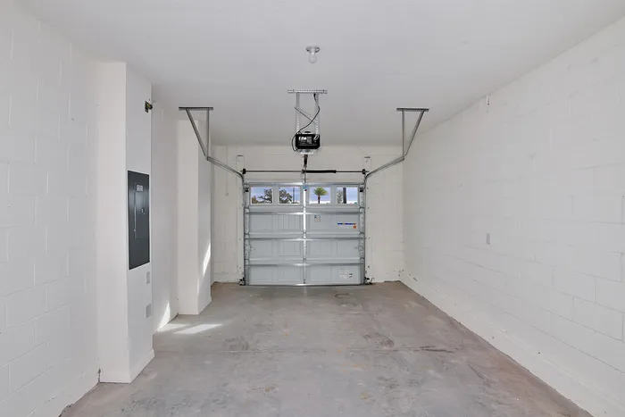 Interior view of garage at a home for rent in Apopka, Florida.