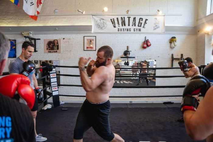 Vintage boxing gym