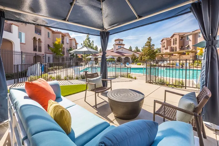 Lounge Area at Community Pool