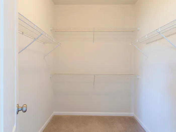 Marlborough MA apartment's walk-in closet.