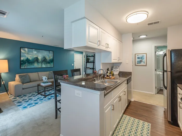 Kitchen with island