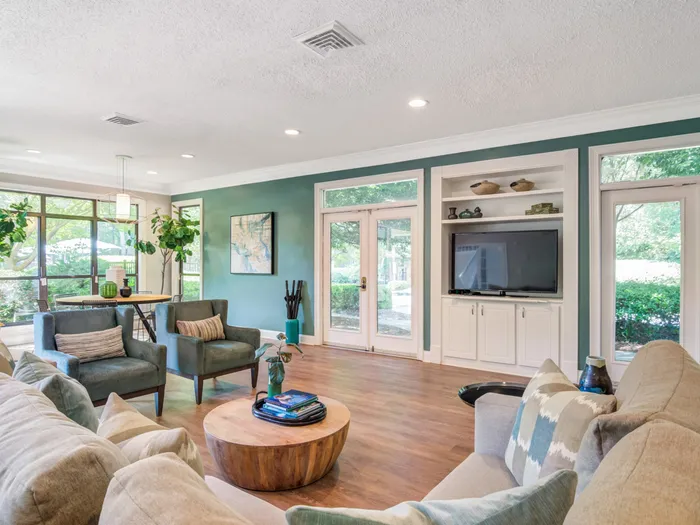 Community clubroom with TV