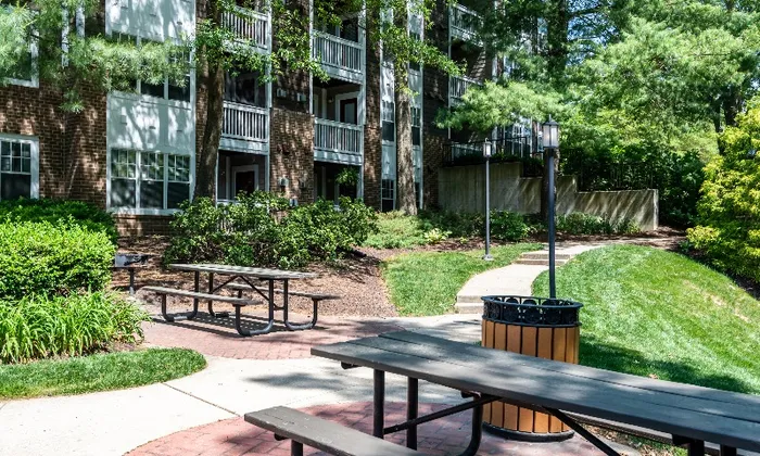 Outside view of apartments