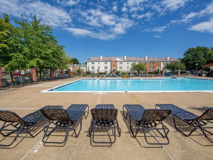 Pool with lounge seating
