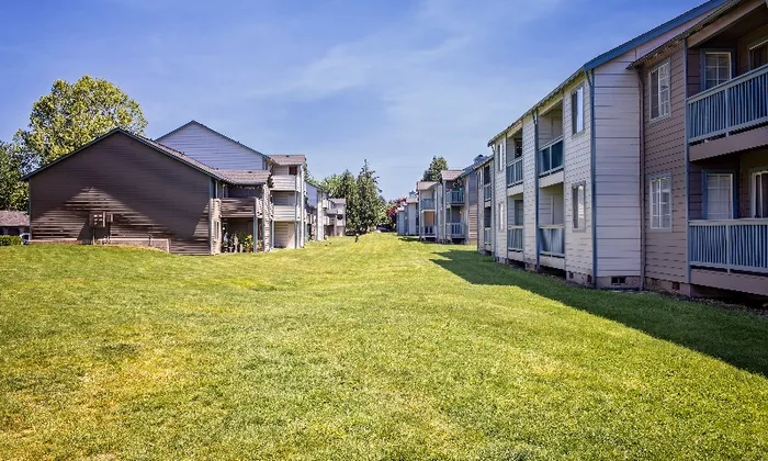 Beautiful green area around the property