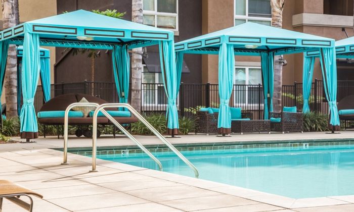 Pool Outdoor Day + Cabanas