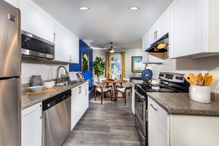Kitchen + Living Room