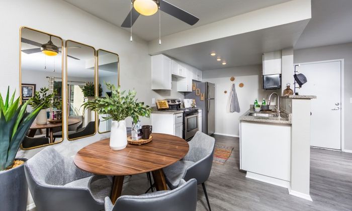 Kitchen + Living Room