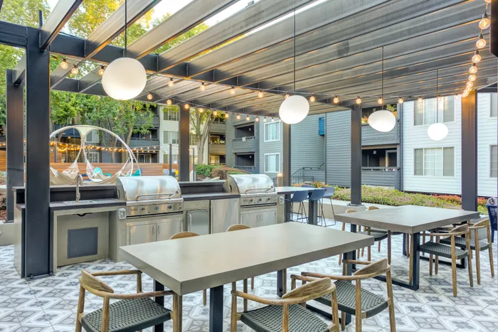 Outdoor grill area