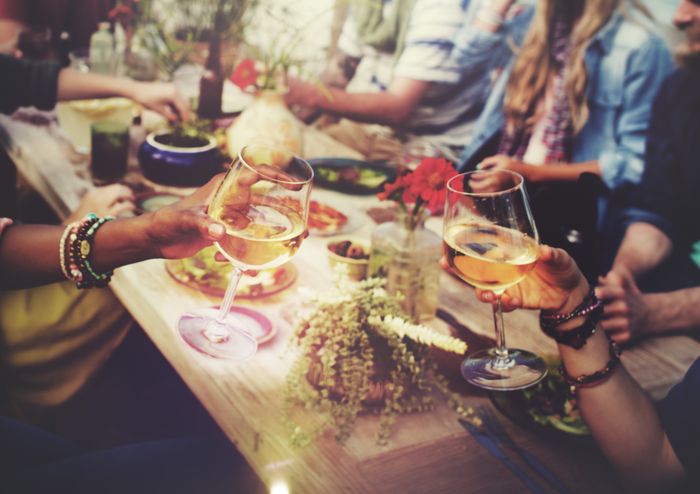 friends eating