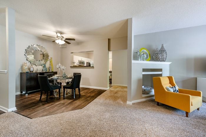 Elegant Living Room and Dining Area