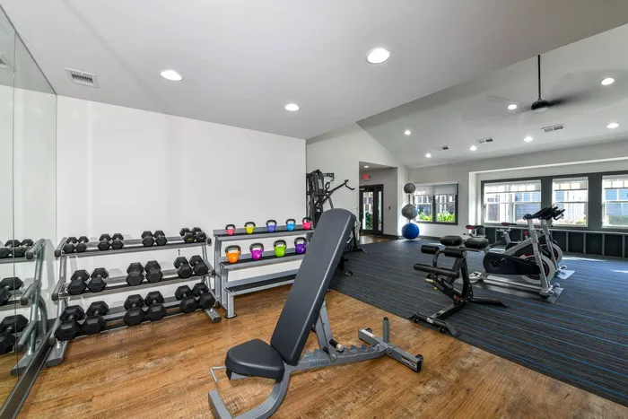Fitness Center at an apartment complex in Alpharetta, GA.