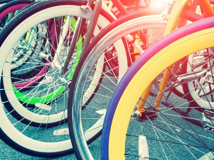 Bikes Lined Up Together