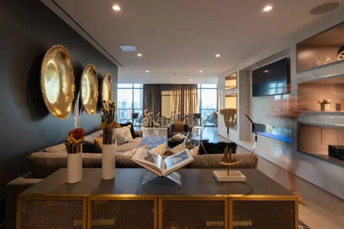 Resident lounge on 28th floor with spectacular city viewsExquisite details throughout the rooftop lounge.Outdoor kitchen & fireside lounge with sunset views.Poolside cabanas for your enjoyment.Resident lounge on 28th floor with spectacular
