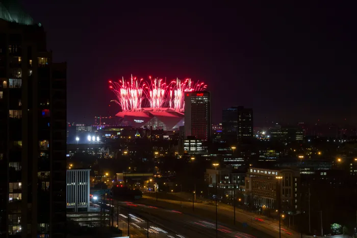 Great view of the stadium for fireworks
