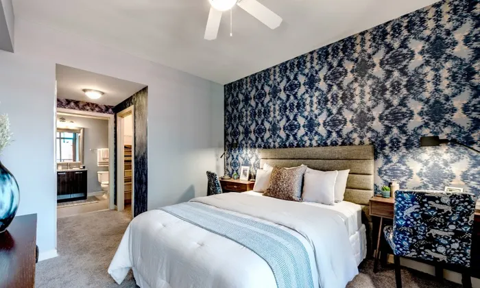 the cameron silver spring apartments bedroom
