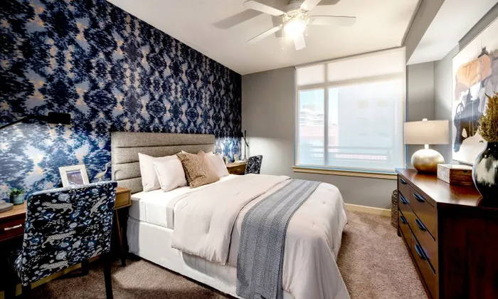 the cameron silver spring apartments bedroom