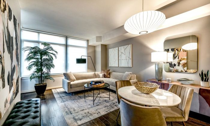 Spacious Silver Spring Model Living Room