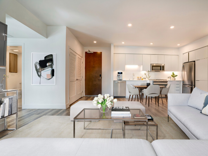 Open Living Room and Kitchen