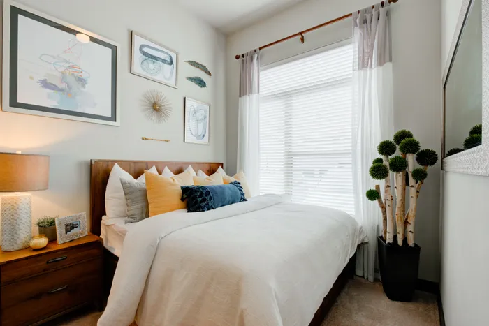 Bedroom view of bed