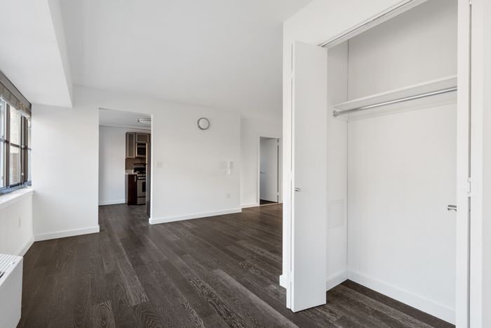 Coat closet in living room