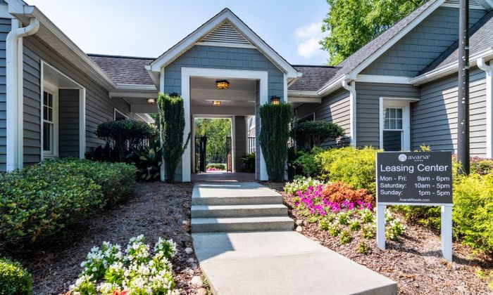 Entrance for Avana Woods apartments.