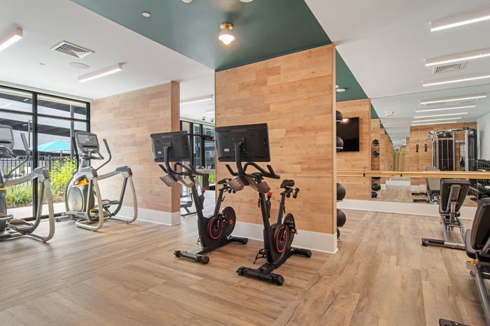 Fitness center bikes