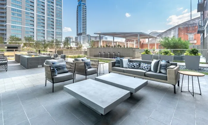 sundeck and lounge area