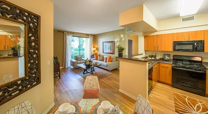 Kitchen + Living Room
