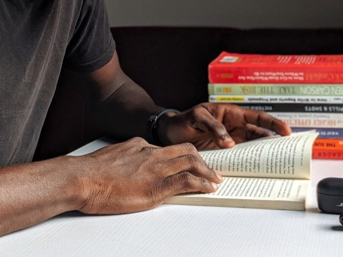 man reading