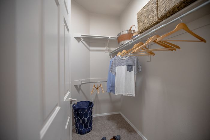 Spacious Walkin closets