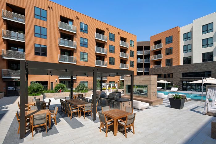 Courtyard with BBQs