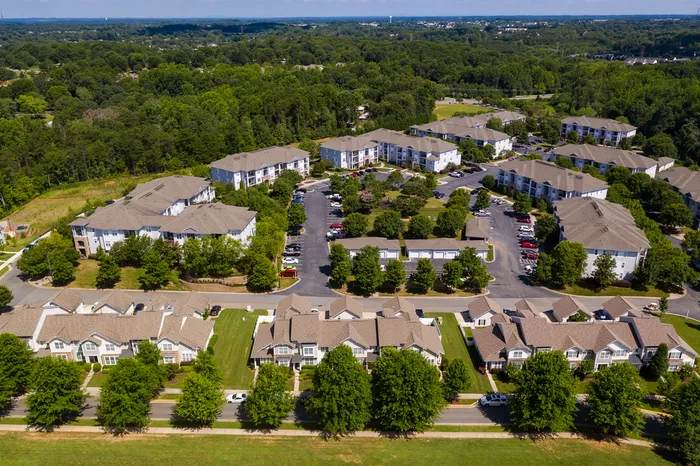 Aerial view of Avana Lake Norman property