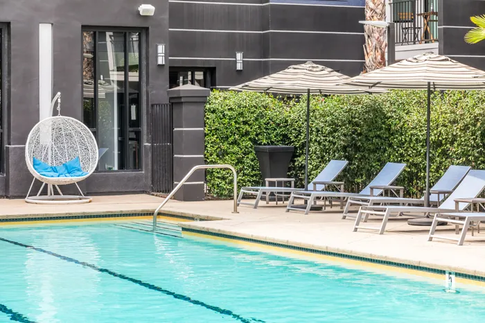 Pool Outdoor Day + Building