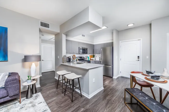 Kitchen + Living Room