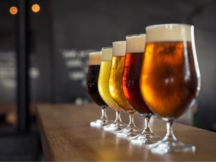Beers in a local bar